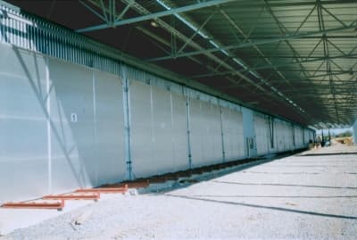 Puutavarakuivaamo — teräsristikot